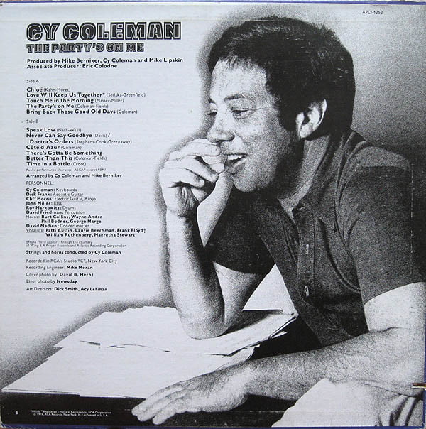 Cy Coleman - The Party's On Me - Image 4