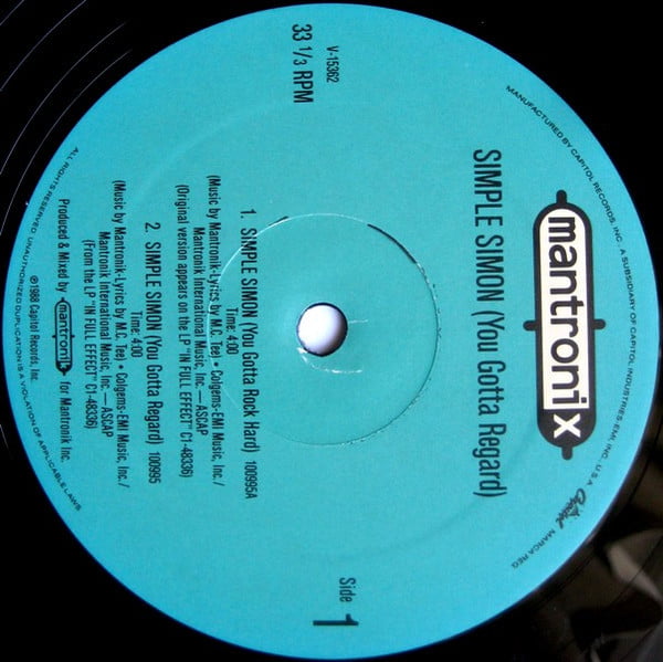 Mantronix - Simple Simon (You Gotta Regard) - Image 3